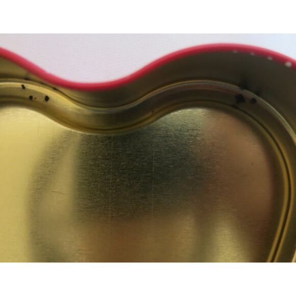 Hersheys Kisses Heart Tin Candy Vintage Retro "A Kiss for You" Red Blue Empty - Picture 7 of 9